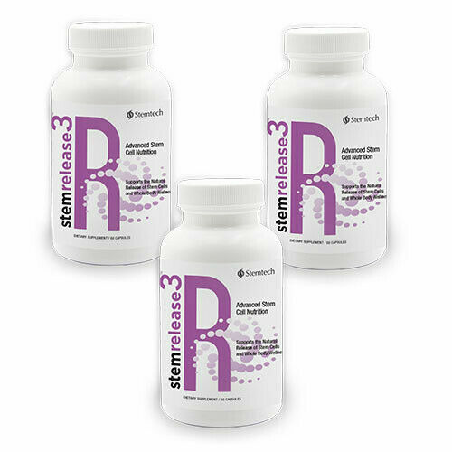 StemRelease3 SRE by StemTech 60 Capsules Advanced Stem Cell Nutrition (3 Pack)