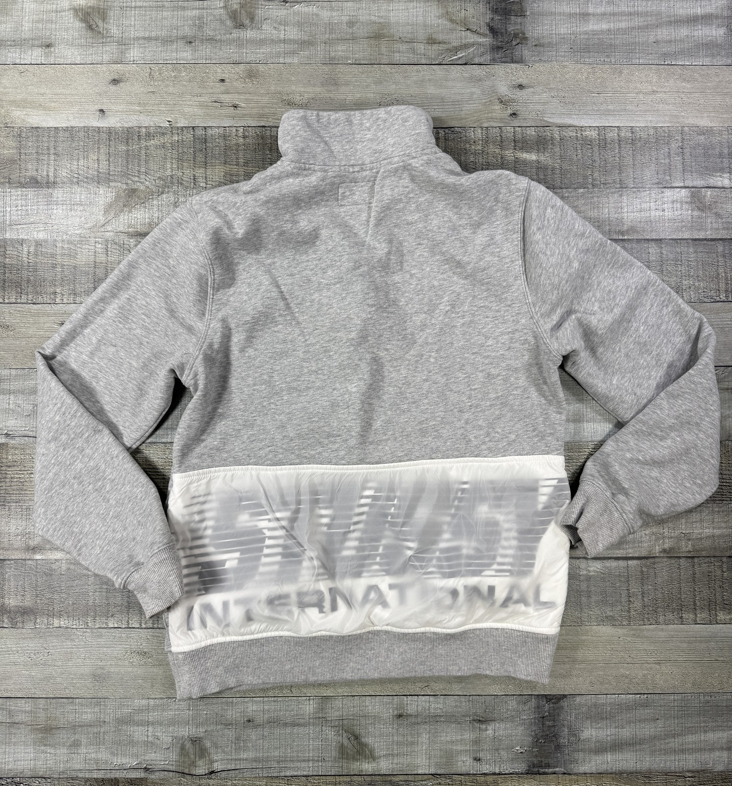 Stussy International Sweatshirt Mens Small Gray 1/4 Zip Pullover Streetwear