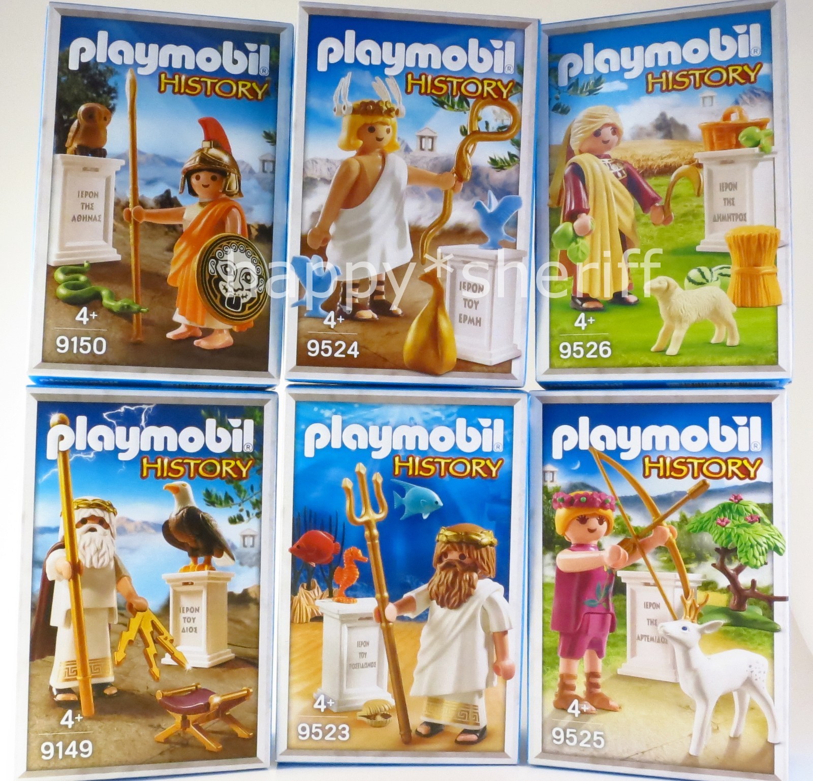Playmobil Ancient Greek God 9149 9150 9523 9524 9525 9526 Collectible Sets boxed