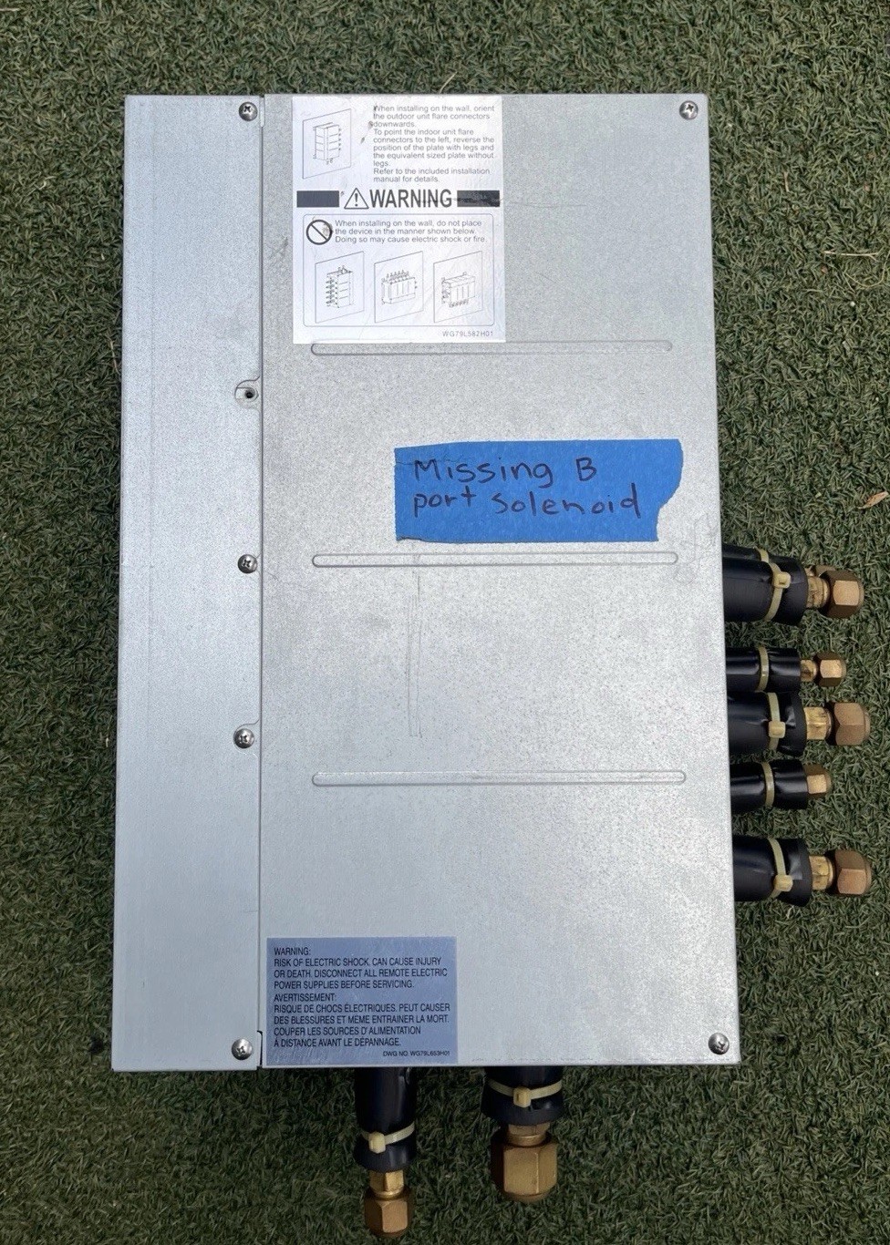 PAC-MKA32BC Mitsubishi 3 Port Branch Box 410a Mxz Multi Zone Parts Or Repair