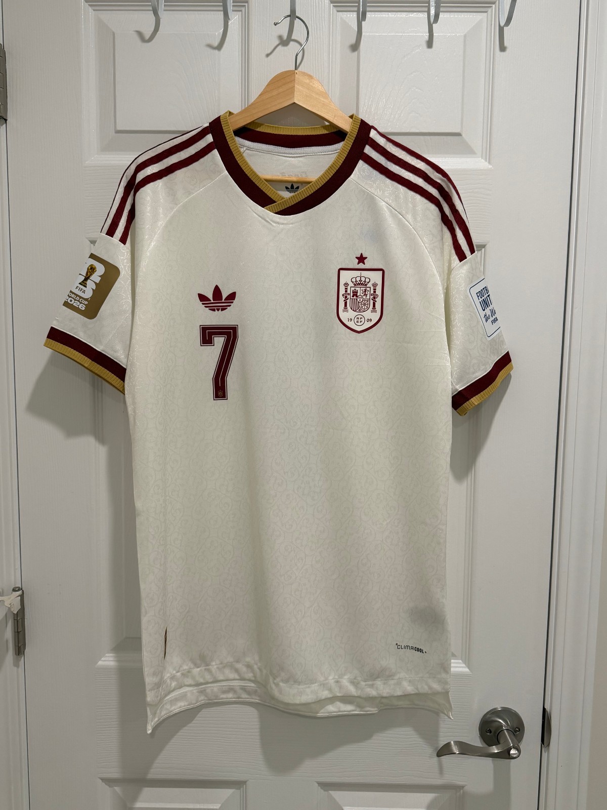 Authentic Spain 2026 World Cup Ferran Torres #7 Player Version Away Jersey