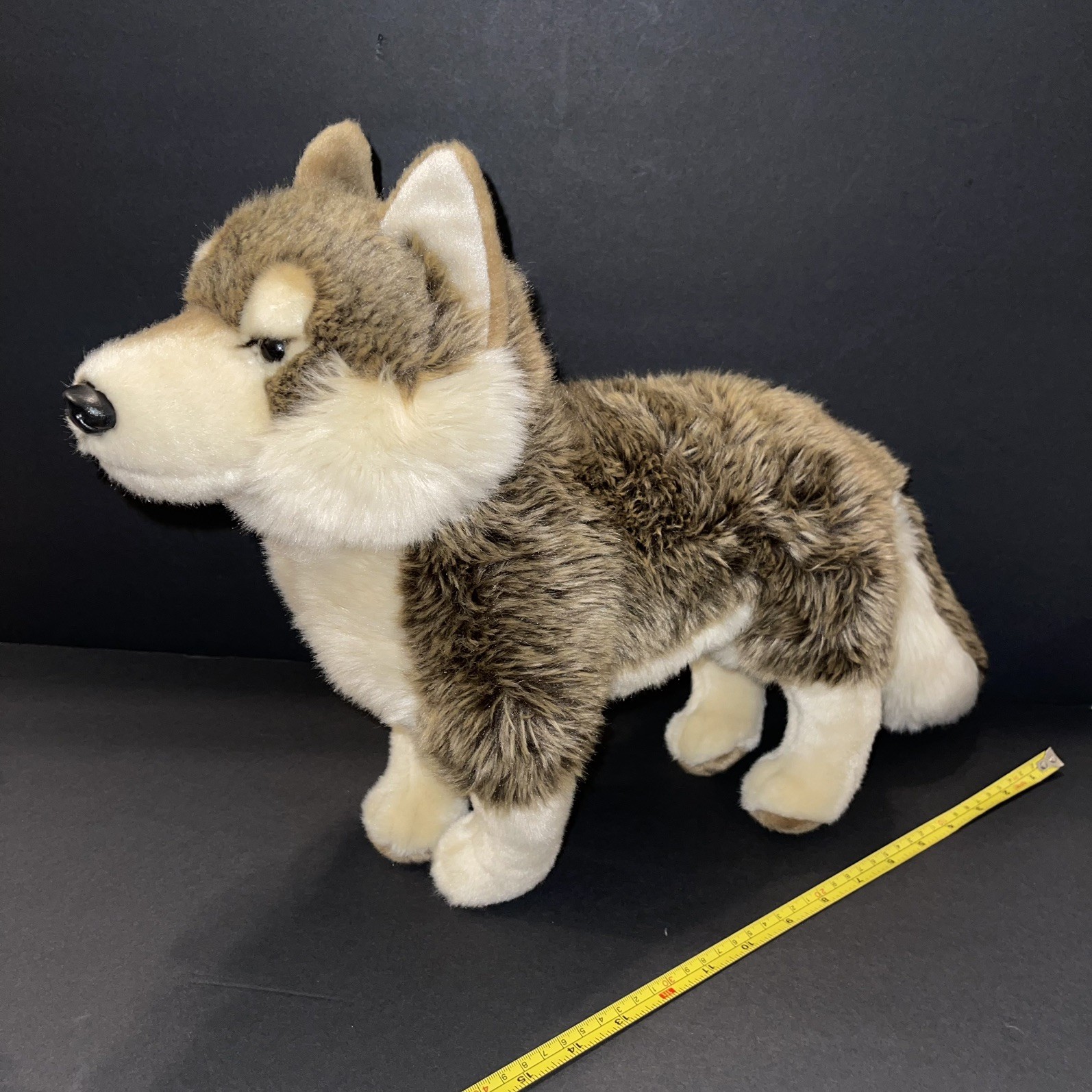 Remus Timber Wolf By Auswella Plush® Toy Plush Stuffed Animals- 21” L x 13” H Remus Timber Wolf By Auswella Plush® Toy Plush Stuffed Animals- 21” L x 13” H