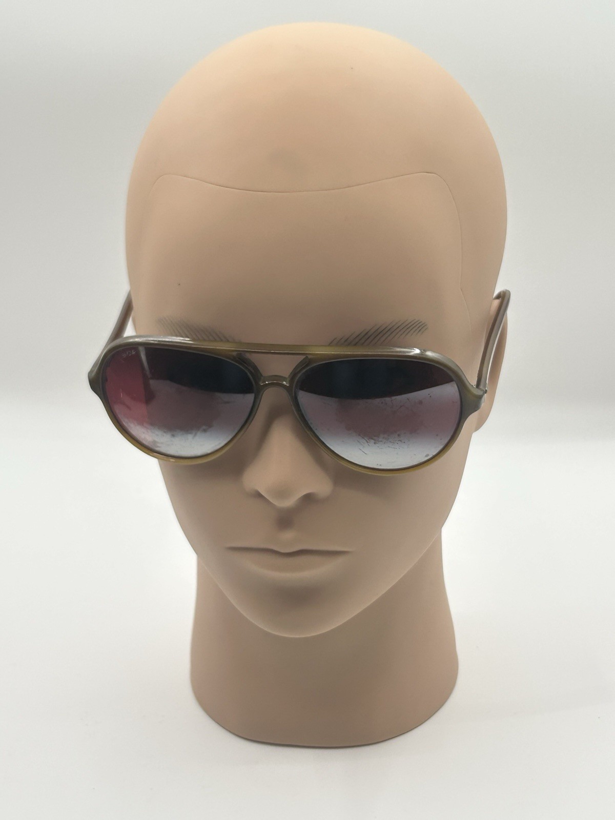 Vintage Suncloud SCR Brown Aviator Sunglasses Nylon France Rose Mirrored Lenses Vintage Suncloud SCR Brown Aviator Sunglasses Nylon France Rose Mirrored Lenses