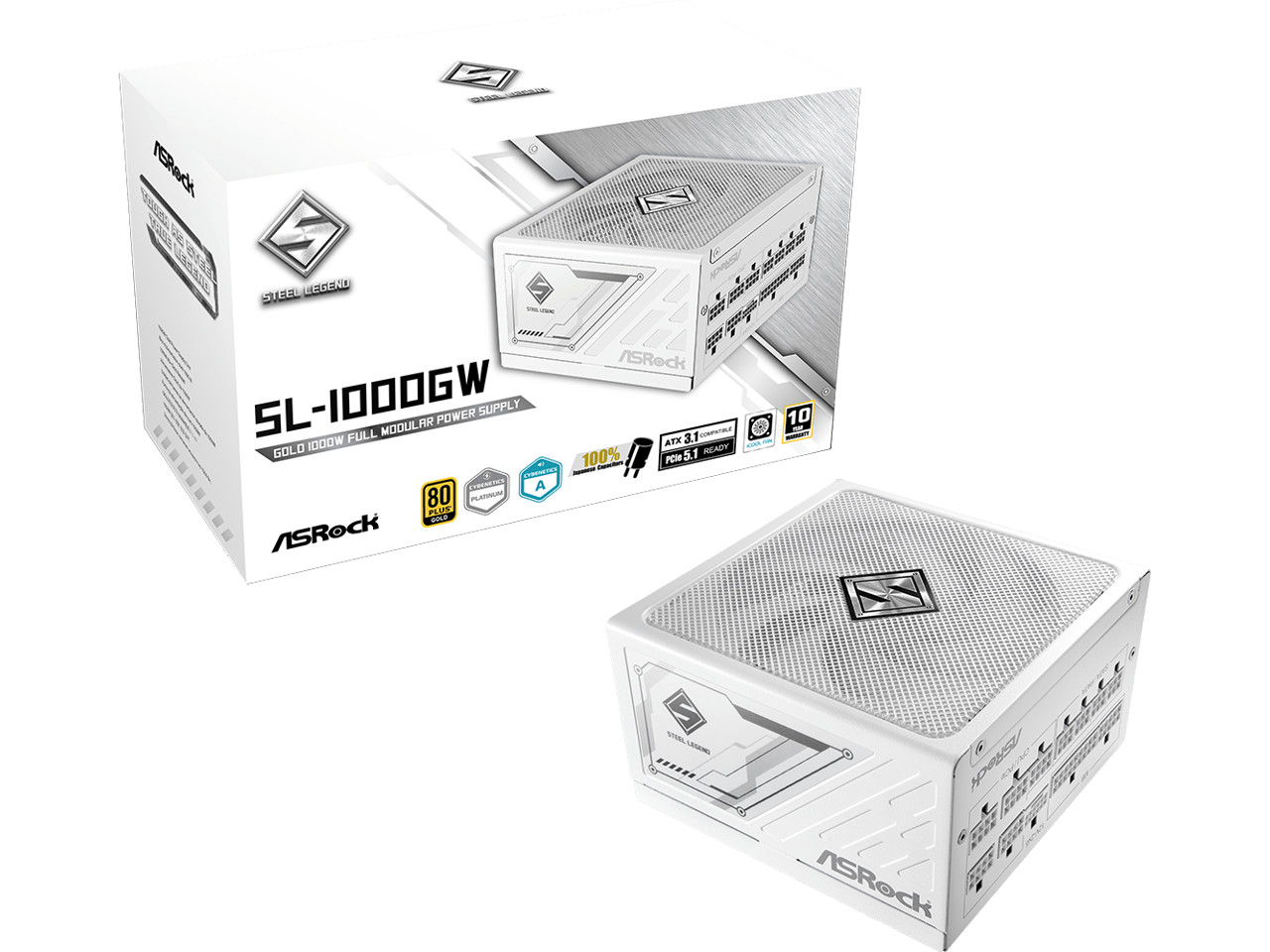ASRock SL-1000GW Gold 1000W Full Modular Power Supply