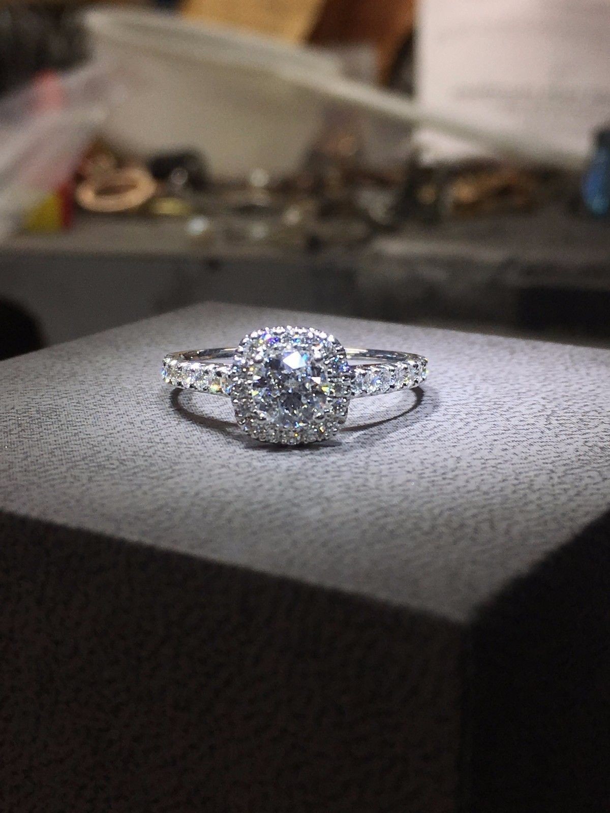 1.30 Ct Round Cut IGI Certified Lab Grown Diamond Wedding Ring 14k White Gold 1.30 Ct Round Cut IGI Certified Lab Grown Diamond Wedding Ring 14k White Gold