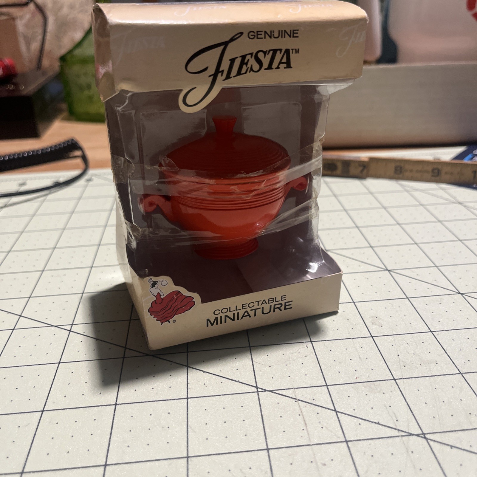 Genuine Fiestaware Collectable Miniature Casserole Tureen Scarlet NIB