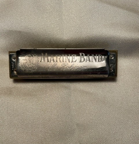 Vintage M. Hohner Marine Band Harmonica A440 Key of G Made in Germany