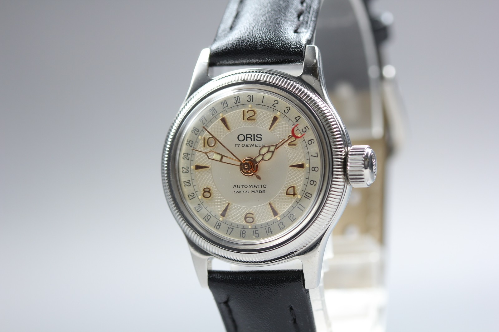 Vintage 1972 ORIS Big Crown Pointer Date Womens Watch Cal.584 Ref.7464 Automatic