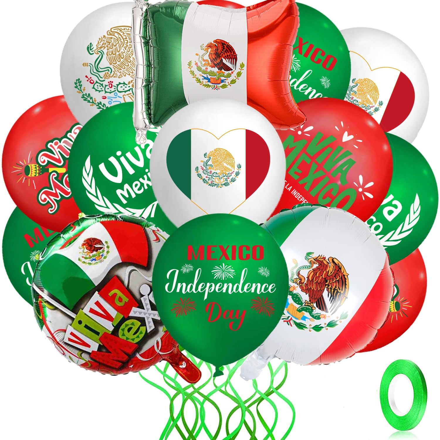 45pcs Mexico Independence Day Party Decorations Viva Mexico Balloons Mexico I... 45pcs Mexico Independence Day Party Decorations Viva Mexico Balloons Mexico I...