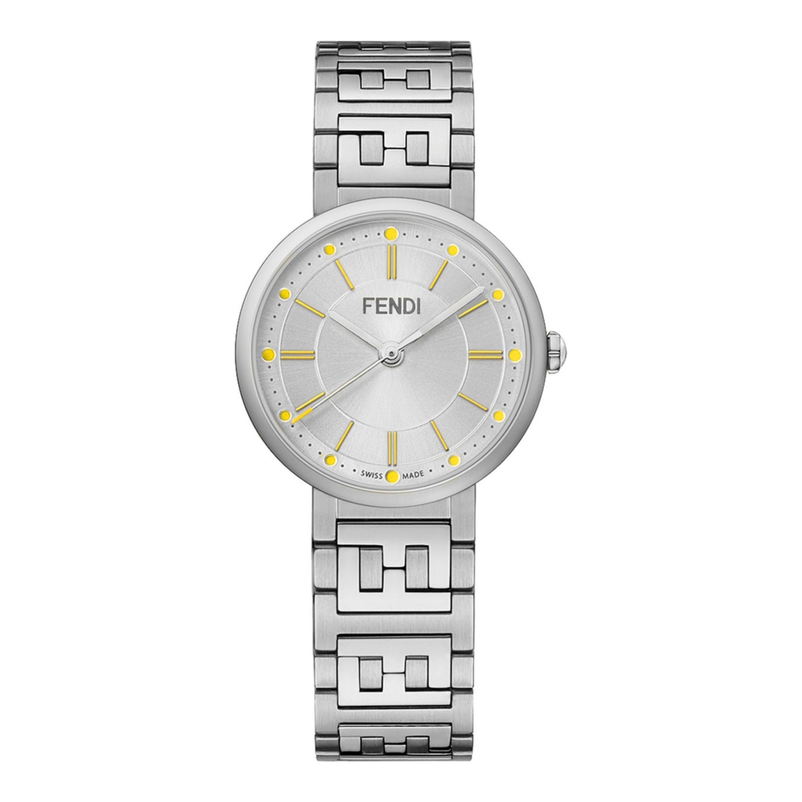 Fendi NIB Forever Fendi Bracelet Watch in Silver 