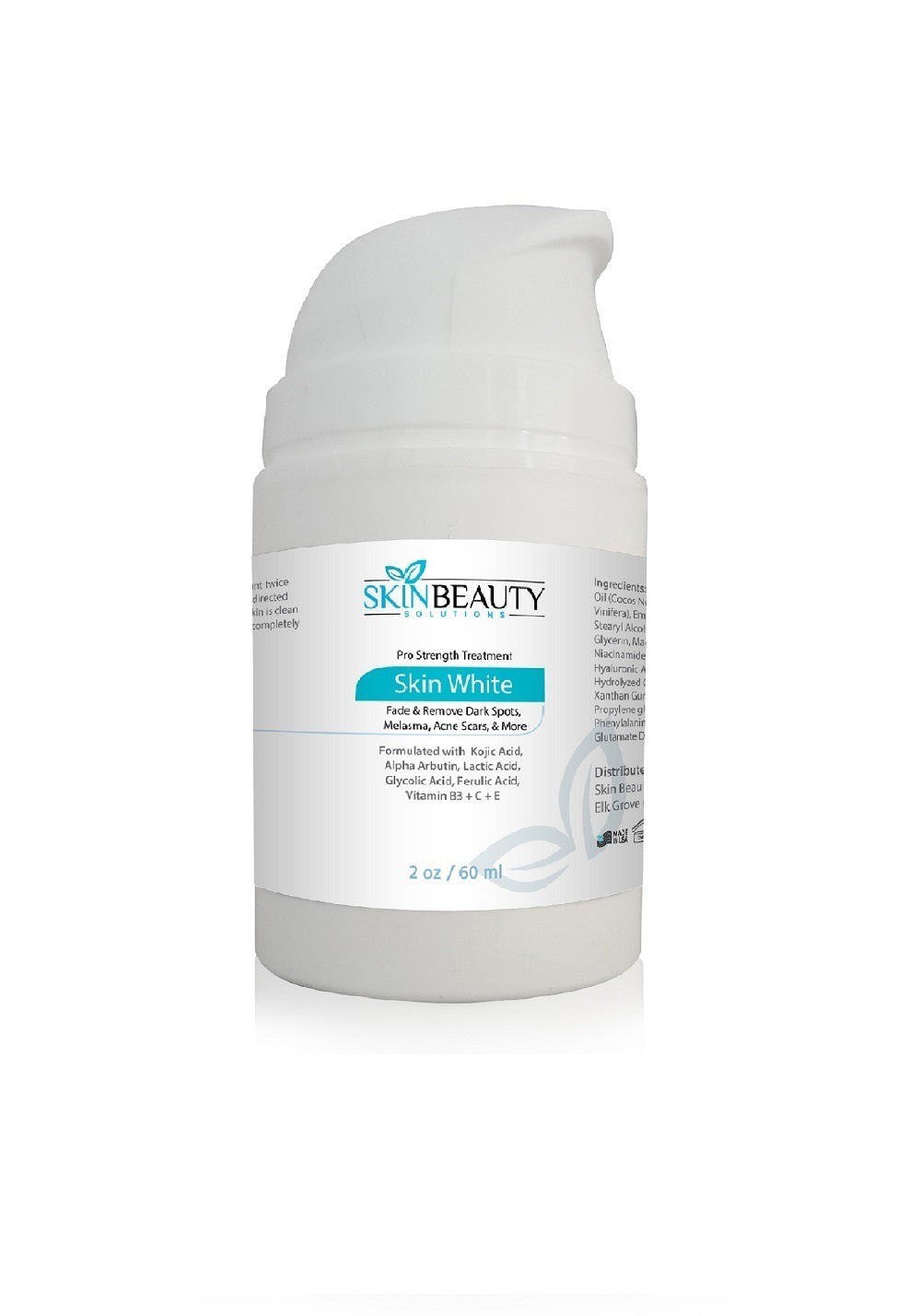 SKIN WHITE Brightening Serum with Alpha Arbutin, Kojic Acid & Vitamin C