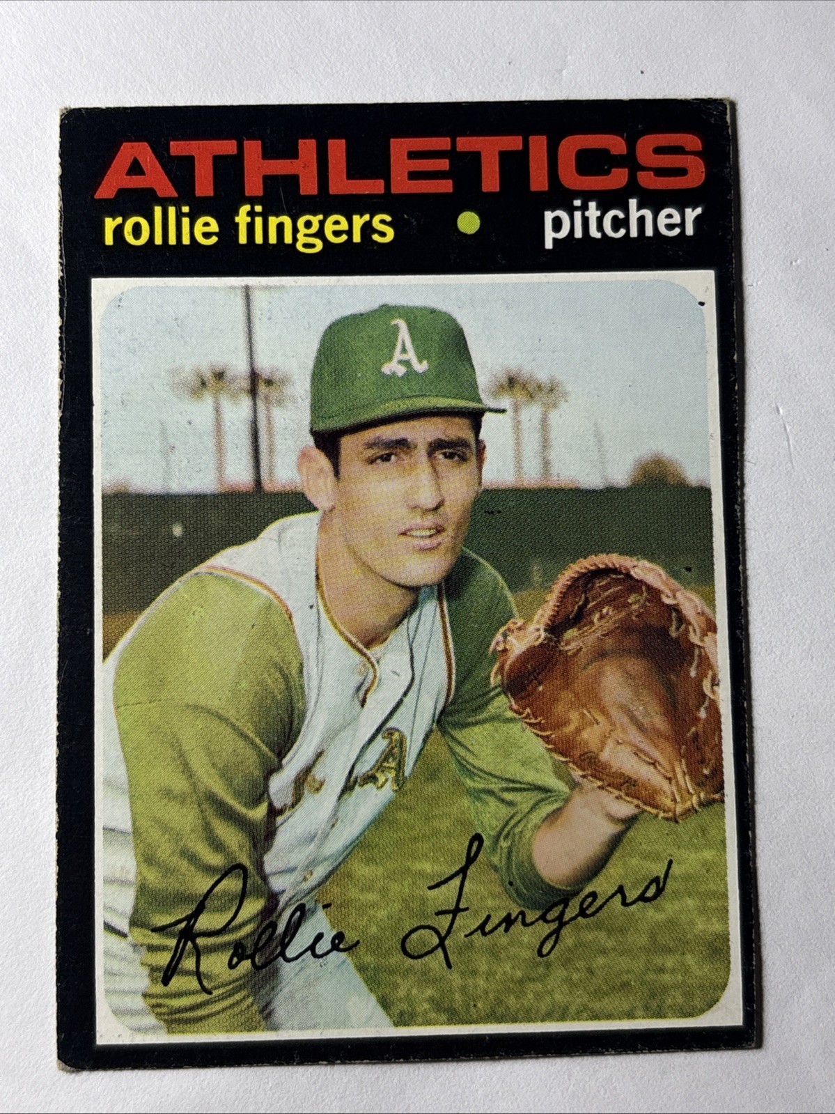 1971 Topps Rollie Fingers #384 Athletics