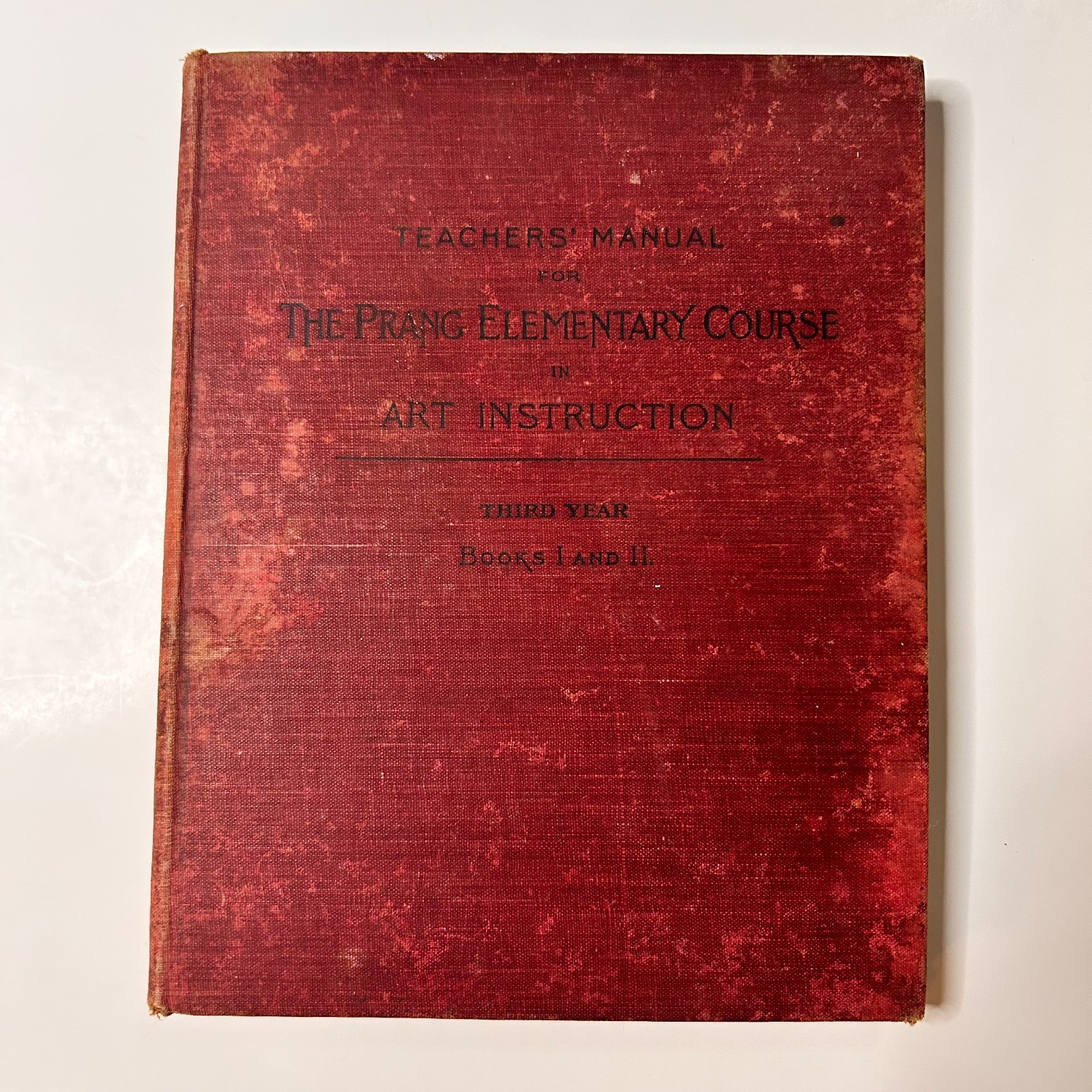 Antique 1898 Prang Teachers\' Manual Art Instruction Third Year Books I II