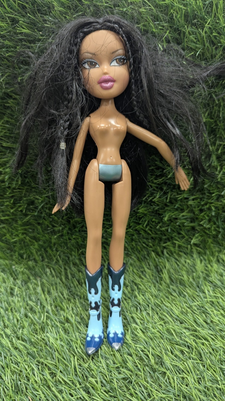 BRATZ Kiana Wild Wild West Nude Doll Reproduction With Blue Shoes Boots Heels BRATZ Kiana Wild Wild West Nude Doll Reproduction With Blue Shoes Boots Heels
