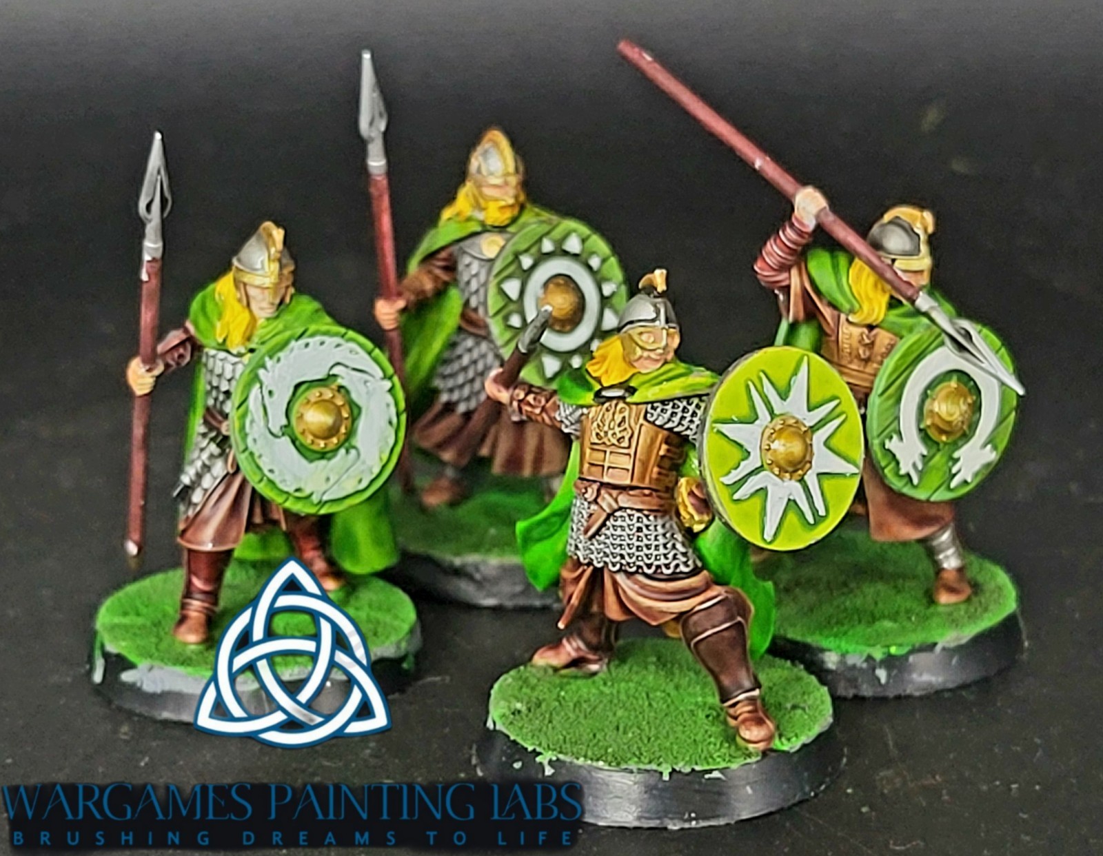 USA Duty Paid Painted Warriors of Rohan with spears set War of Rohirrim  LOTR