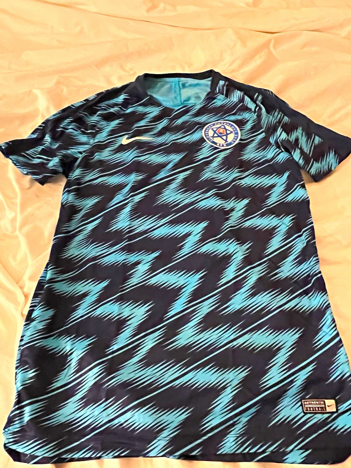 Nike Dri-FIT Slovakia SFZ National Team Soccer Jersey Shirt Blue/Black M