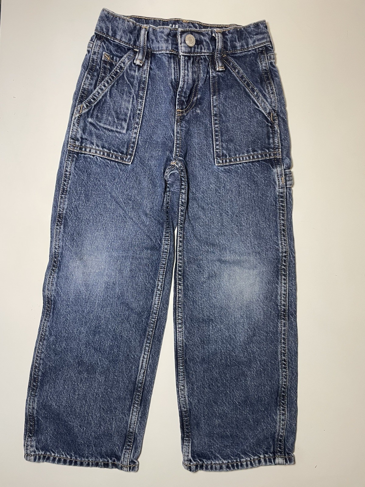 Gap Kids Carpenter Jeans Size 5 Blue Denim Carpenter