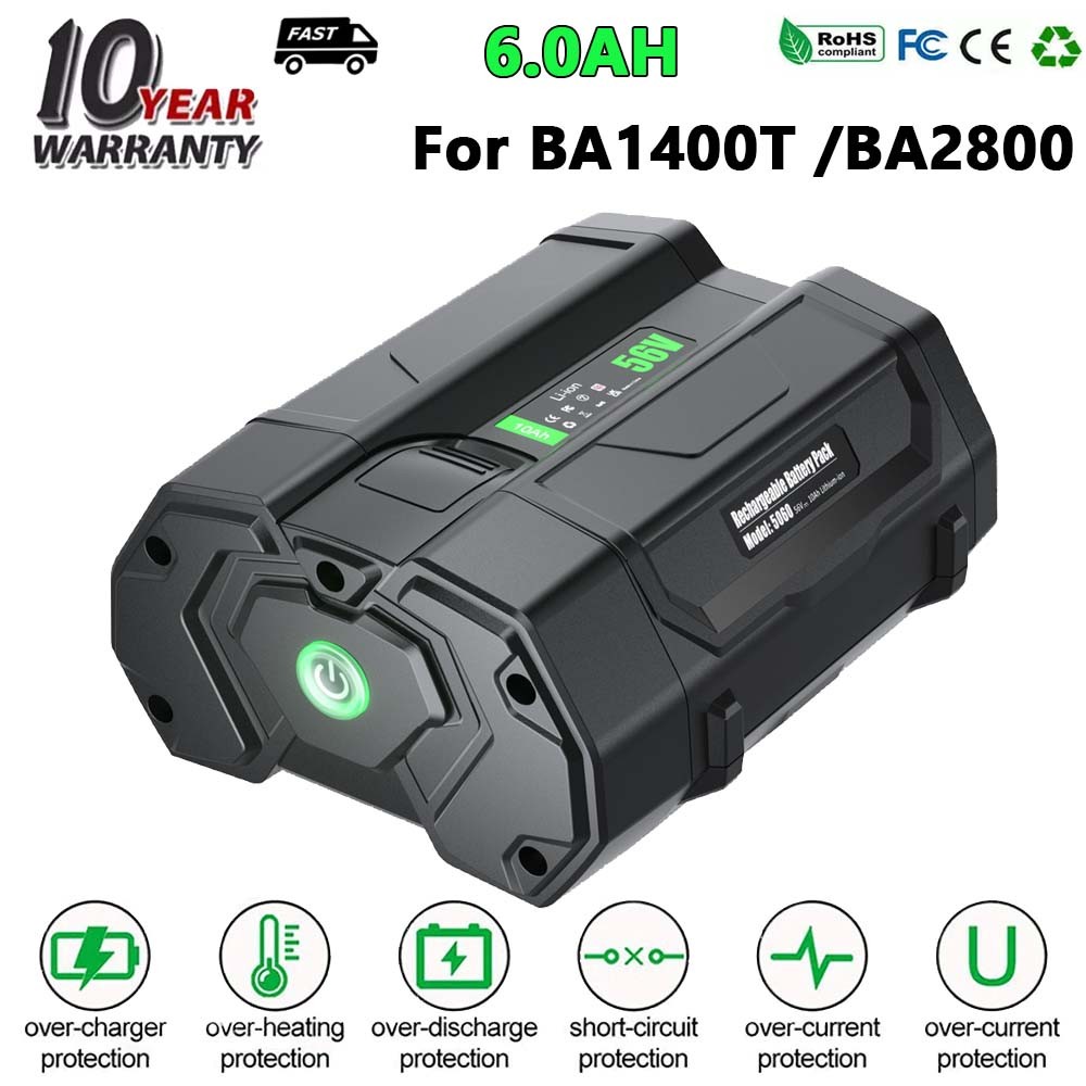 1-6X For Genuine EGO Battery 56V 7.5Ah/10Ah/6.0Ah BA1400T BA4200 BA2800 ST1502LB