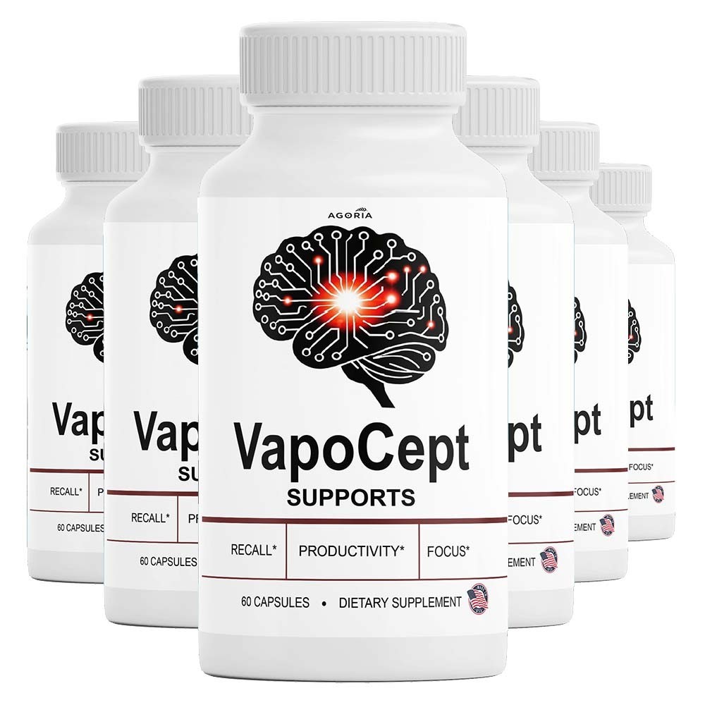 (6 Pack) VapoCept Nootropic Brain Health Support Formula, VapoCept Capsules (6 Pack) VapoCept Nootropic Brain Health Support Formula, VapoCept Capsules