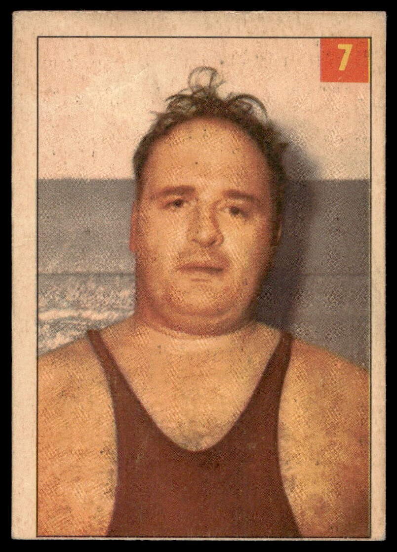 Frank Valois 1954-55 Parkhurst #7 Wrestling Card