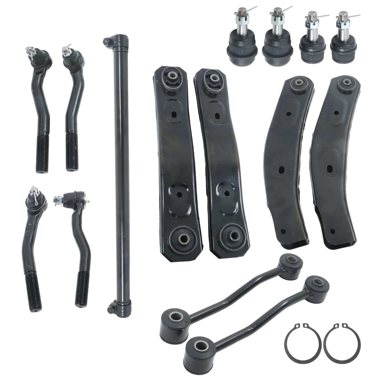 15PCS Suspension Control Arm Tie Rod Sway Bar
