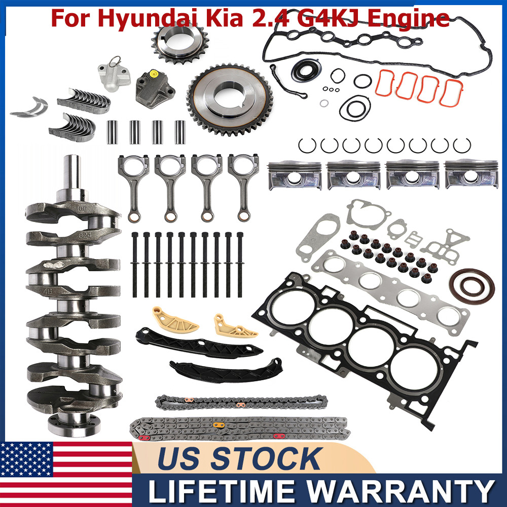 G4KJ Engine Rebuild Overhaul Kit - Crankshaft / Con Rods Fit 2.4L HYUNDAI KIA