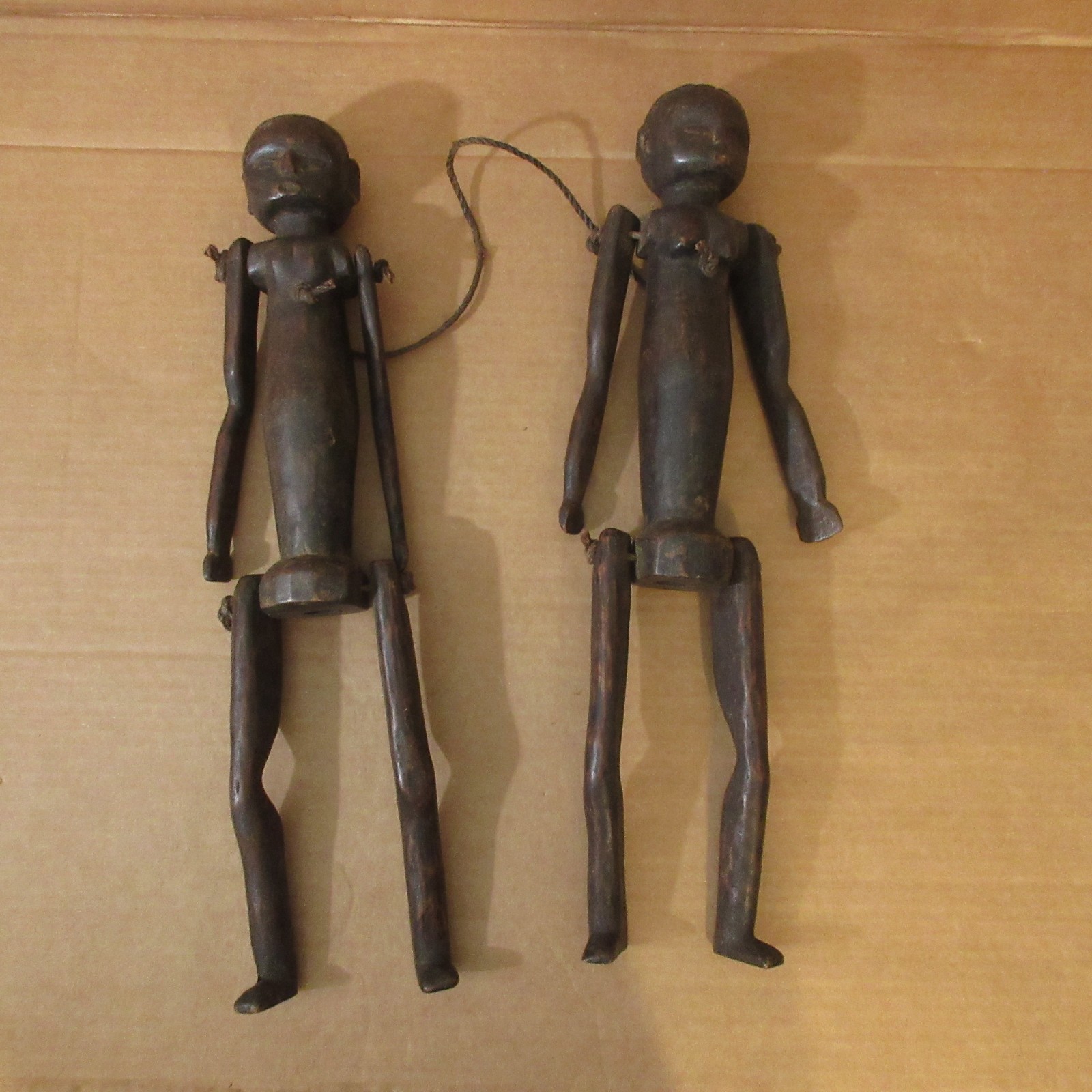 Antique Vtg Hand Carved African Wooden Marionette Doll Babalawo Nyamwezi Puppet Antique Vtg Hand Carved African Wooden Marionette Doll Babalawo Nyamwezi Puppet
