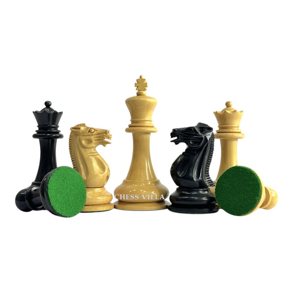 1849 Jaques Repro Staunton Chess Pieces Only set - Weighted Ebony - 3.75\
