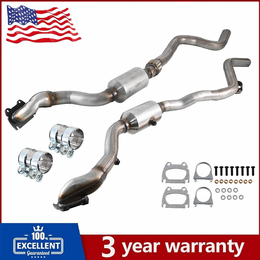 For 2011-2023 Dodge Challenger 3.6L 4-BOLT FLANGE 2-pc Set Catalytic Converter