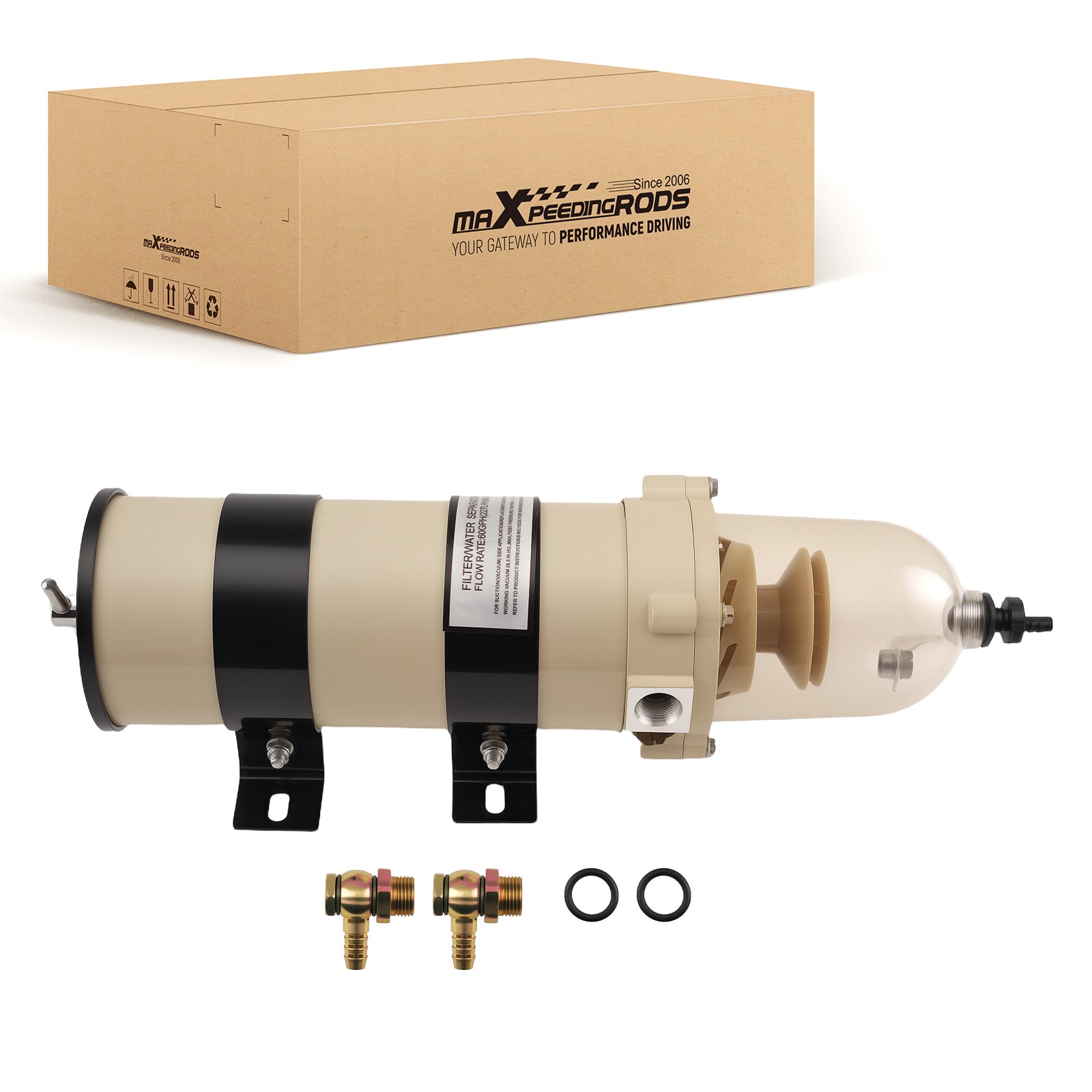 1x New 1000FG Fuel Water Separator Assembly for Marine Engine 2020N10