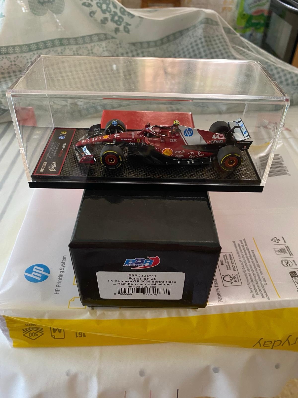 BBR 1:43 Ferrari SF-25 Lewis Hamilton #44 Chinese GP 2025 Sprint BBRC321A-44 BBR 1:43 Ferrari SF-25 Lewis Hamilton #44 Chinese GP 2025 Sprint BBRC321A-44