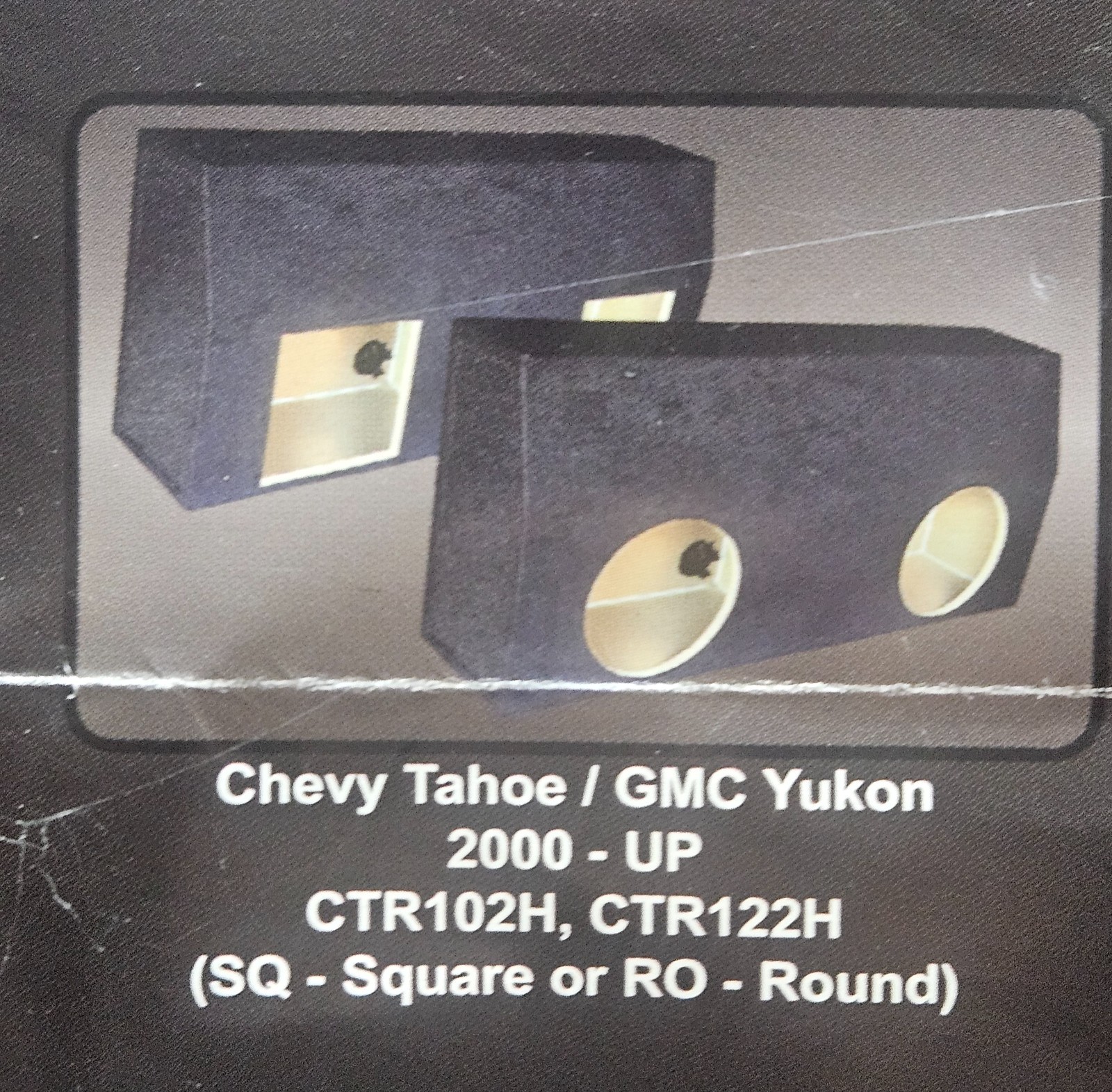 00-06 Chevy Tahoe/Yukon Dual 12 Sub Box ROUND CTR122H 00-06 Chevy Tahoe/Yukon Dual 12 Sub Box ROUND CTR122H