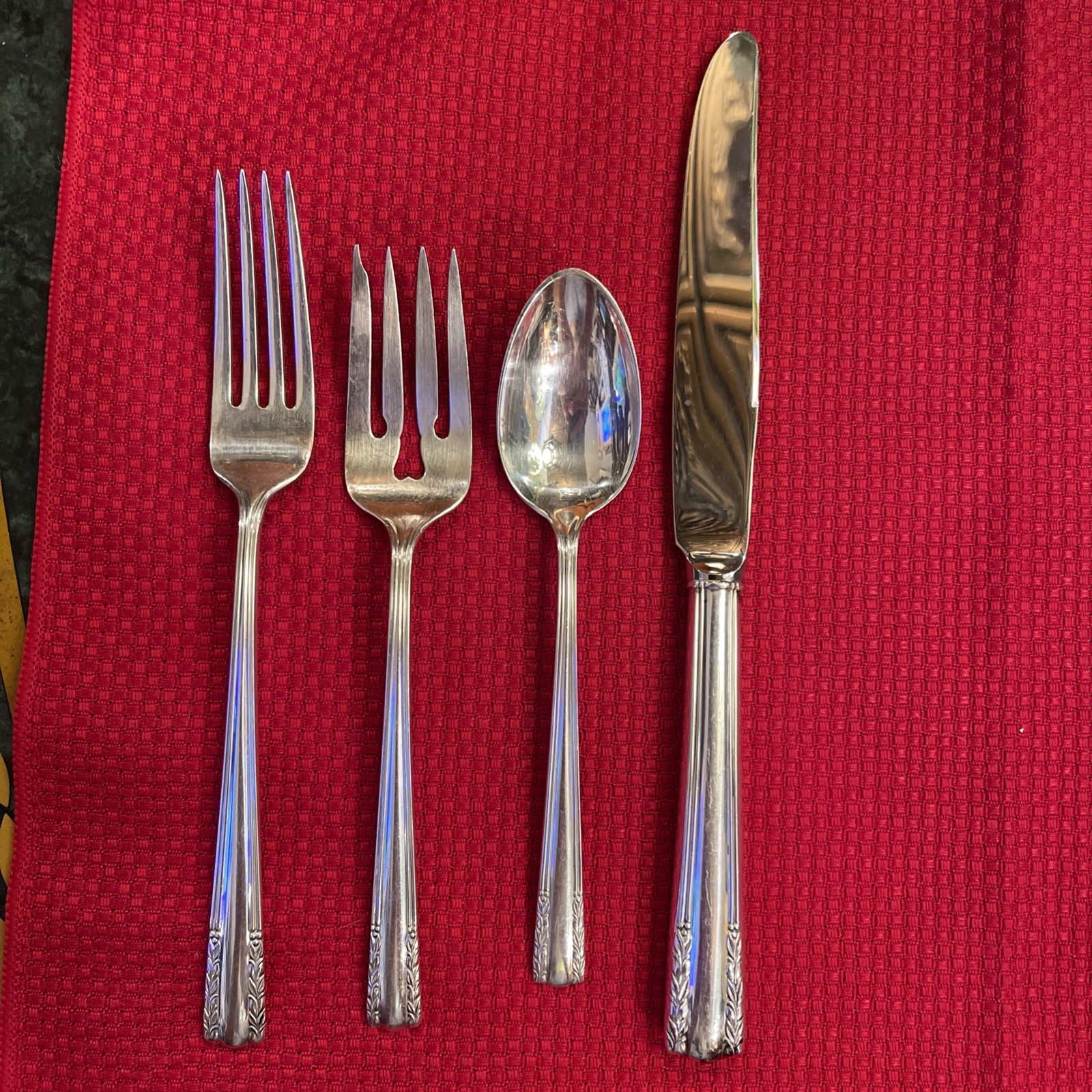 Chapel Bells by Alvin Sterling Silver Regular Size Place Setting(s) 4pc Chapel Bells by Alvin Sterling Silver Regular Size Place Setting(s) 4pc