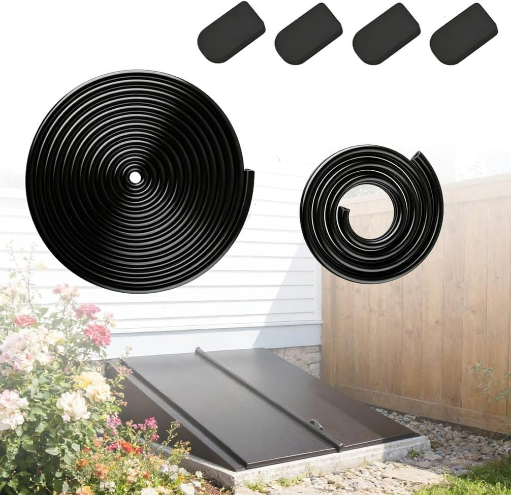 For Bilco Basement Door Weatherstrip Kit (4 Cap Seal Pad,1 Bulb Trim Gasket,1 U For Bilco Basement Door Weatherstrip Kit (4 Cap Seal Pad,1 Bulb Trim Gasket,1 U