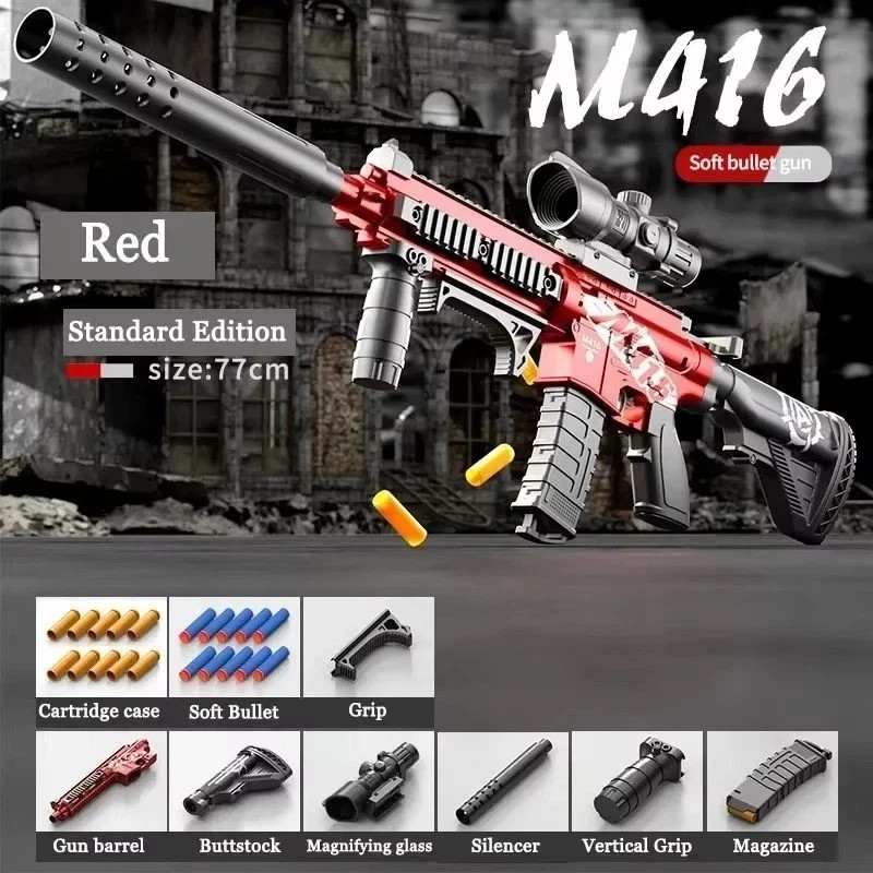 M416 Toy Gun Rifle Sniper Pistol Blaster Soft Bullet Launcher - NEW