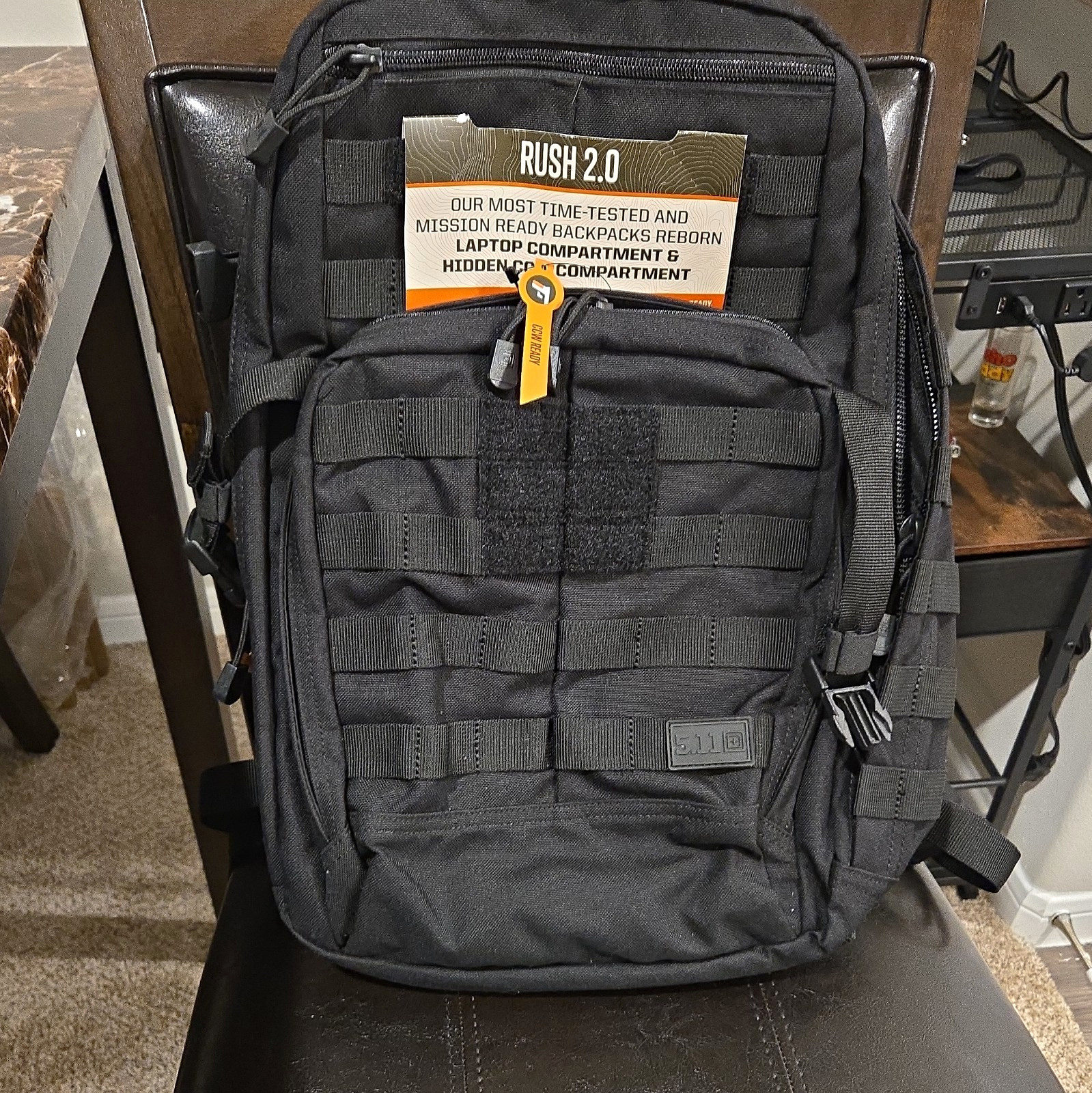 5.11 Tactical RUSH 24 2.0 37L Tactical Backpack Black MOLLE Fits 15\