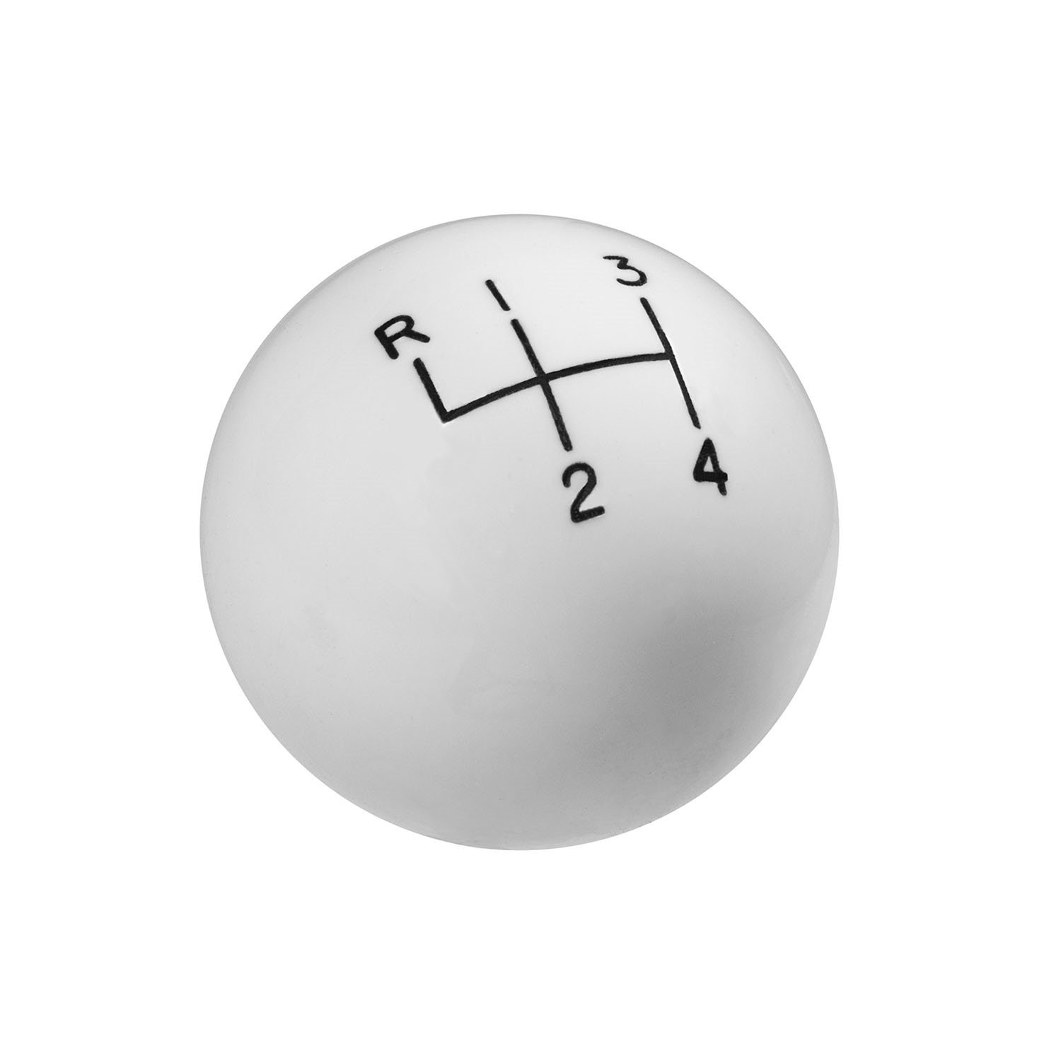 Hurst White Classic Shifter Knob 4-Speed
