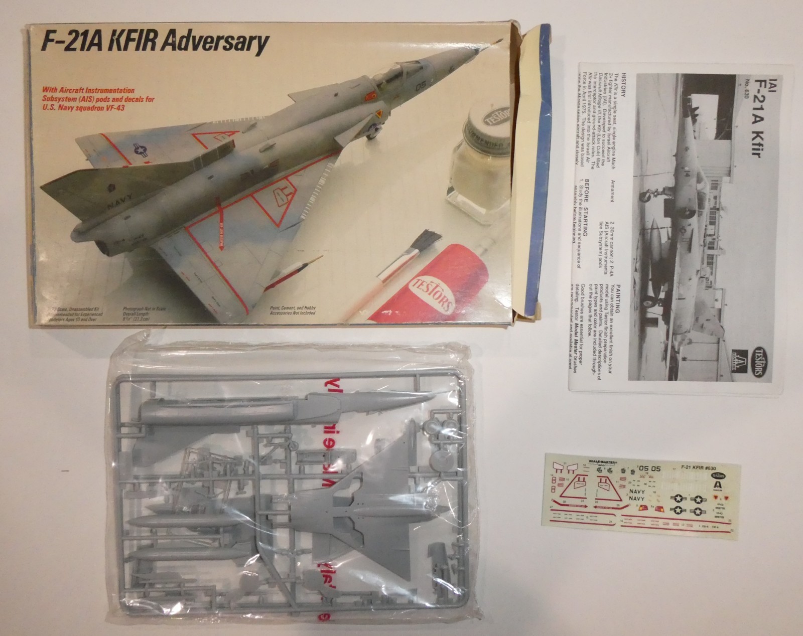 1:72 ITALERI TESTORS 630: IAI F-21A KFIR ADVERSARY 1:72 ITALERI TESTORS 630: IAI F-21A KFIR ADVERSARY