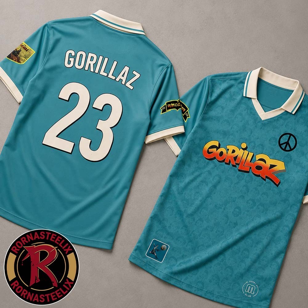 Gorillaz Collared Jersey 3D All size S-5XL TU847 Gorillaz Collared Jersey 3D All size S-5XL TU847