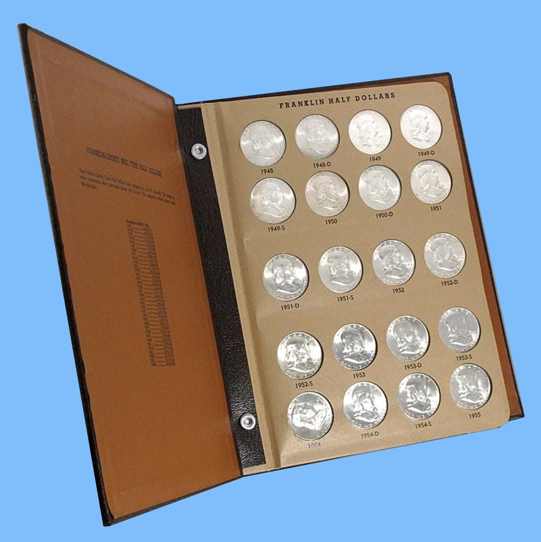 1948 - 1963 Franklin US Silver Half Dollar Lot Estate Sale 90% GEM BU UNC P D S