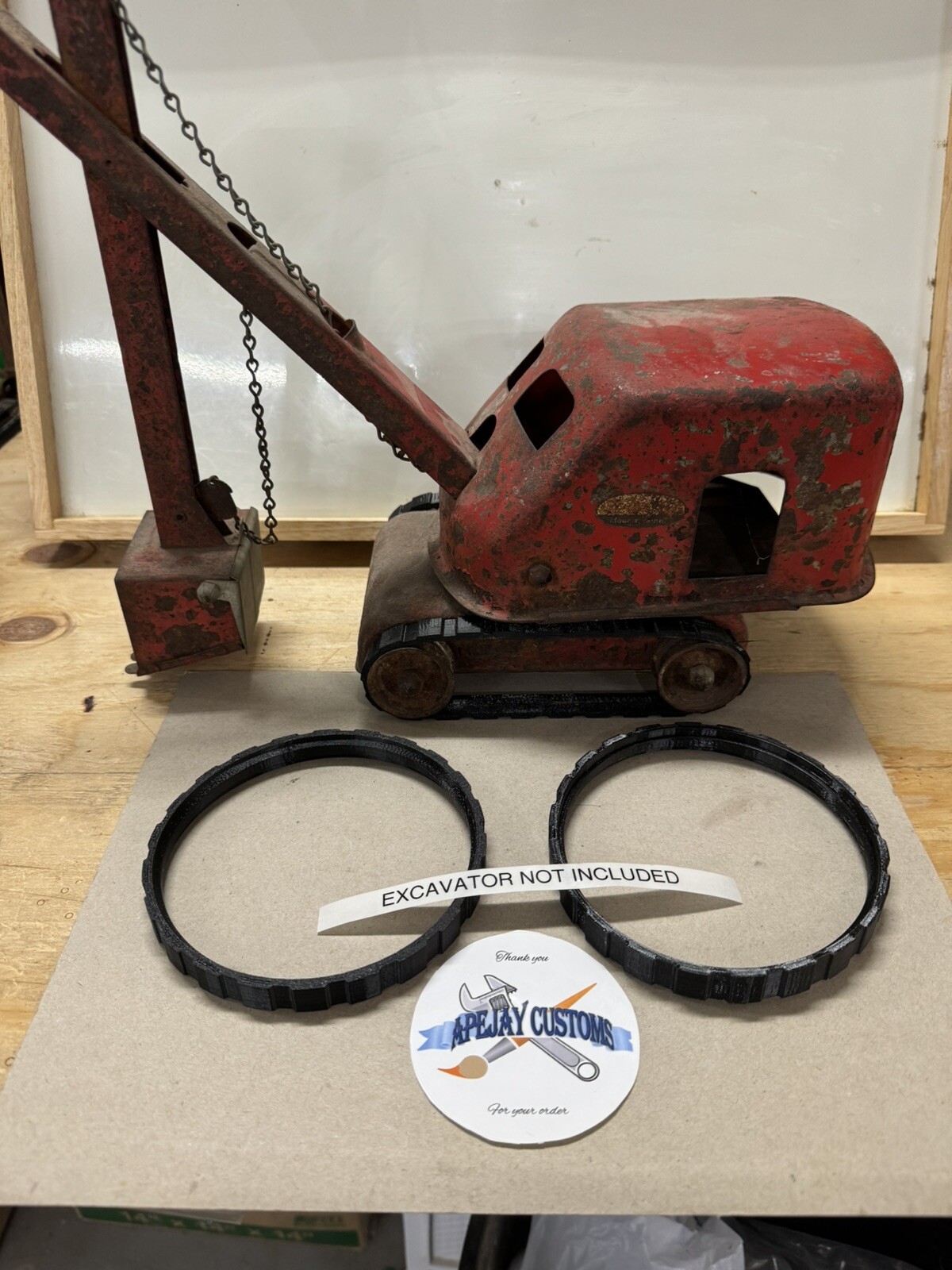 1 SET OF NEW TRACKS FOR EARLY Tonka Steam Shovel Pressed Steel Vintage 1 SET OF NEW TRACKS FOR EARLY Tonka Steam Shovel Pressed Steel Vintage