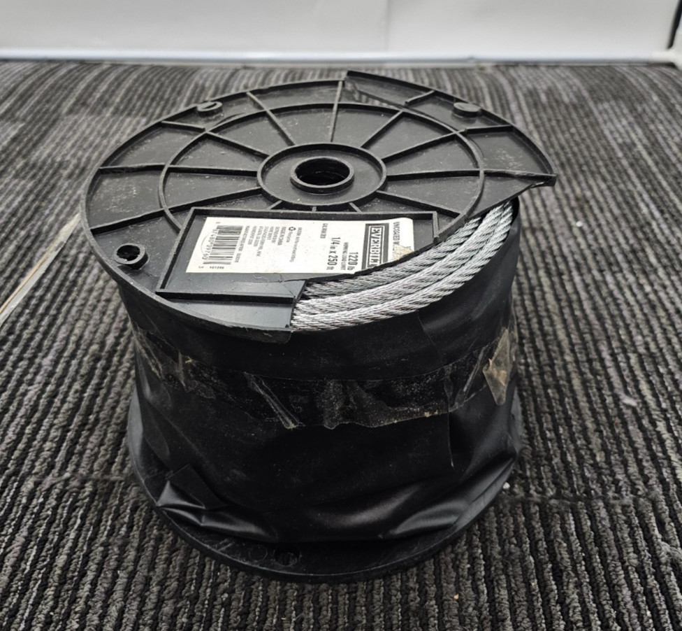 Everbilt 1000 052 723 Uncoated Wire Rope 1/4