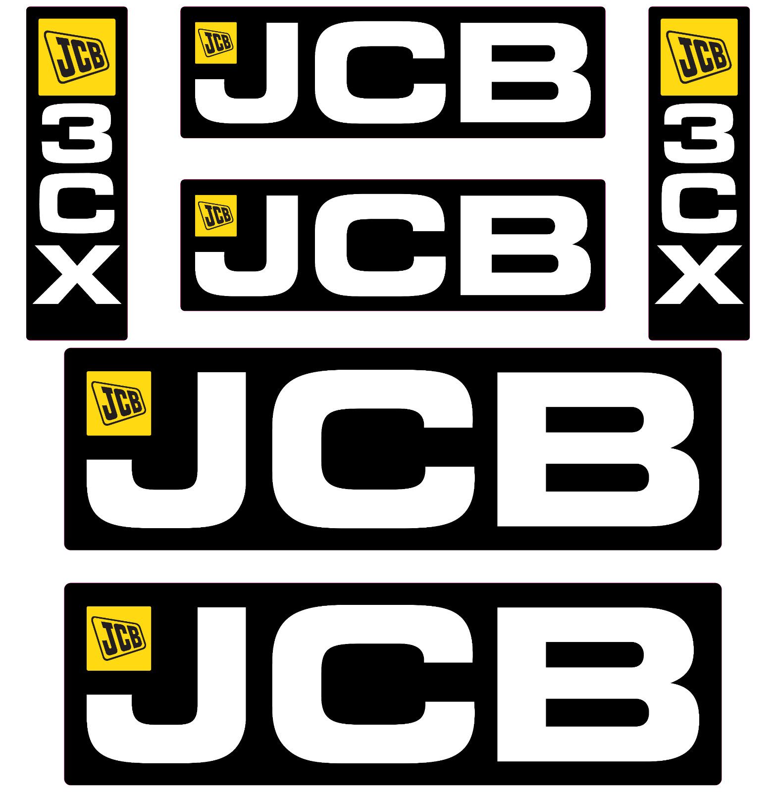 For JCB 3CX BACKHOE | Replacement Decal Set | 