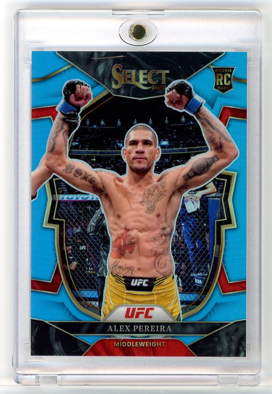 Alex Pereira 2023 Paniini Select UFC Concourse Light Blue Prizm /249 Rookie