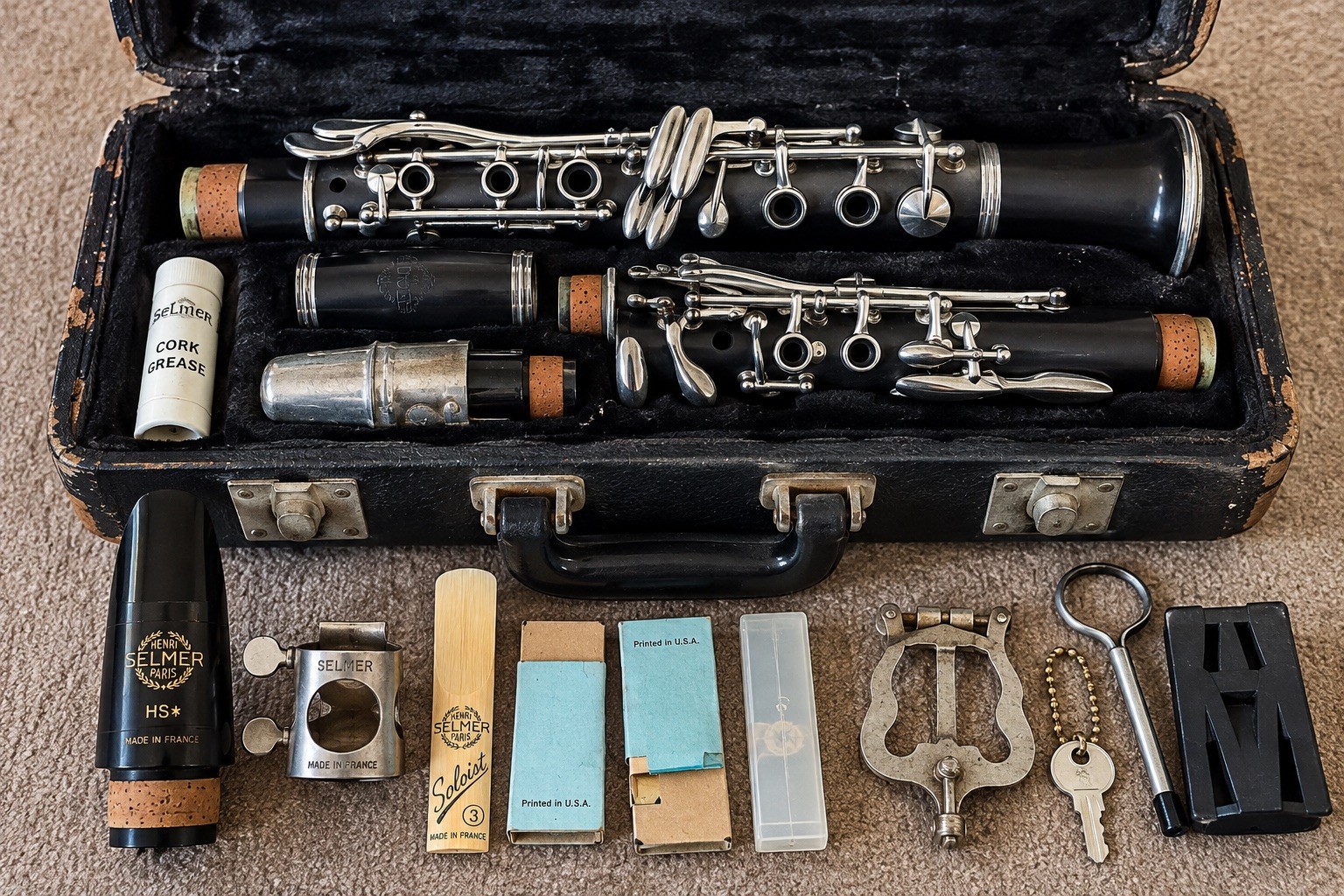 Vintage Selmer Signet Clarinet Serial 15577 w/ Selmer Paris HS Mouthpiece Case