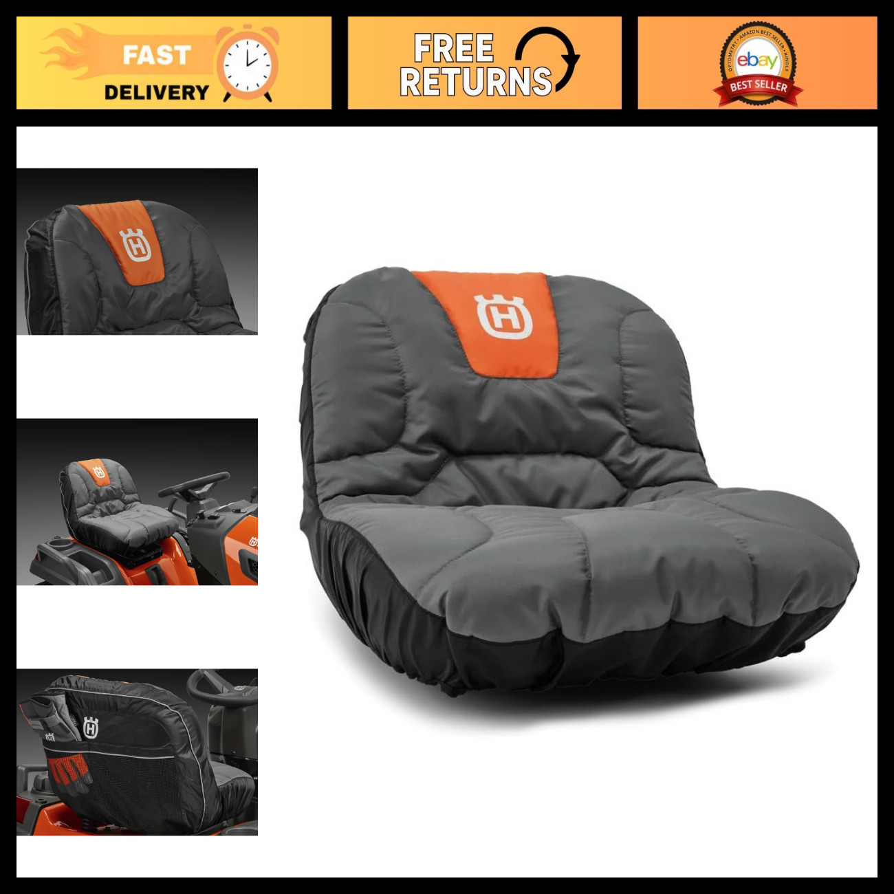 Durable Water-Resistant Lawn Tractor Seat Cover for 15\