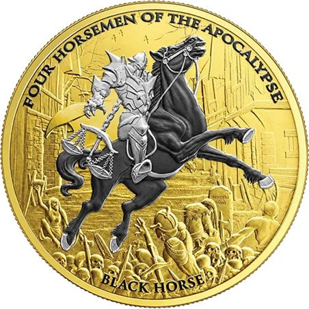 BLACK HORSE Four Horsemen Apocalypse Ennobled 1 Oz Silver Coin 5 Thalers 2026