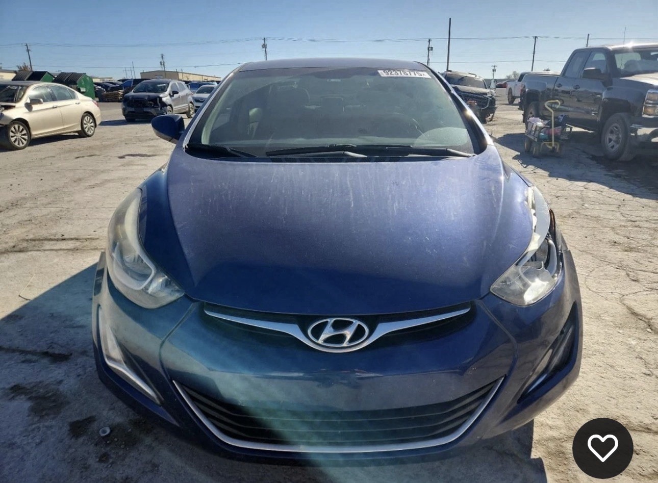 2011-2016 Hyundai Elantra Hood Sedan OEM Assembly