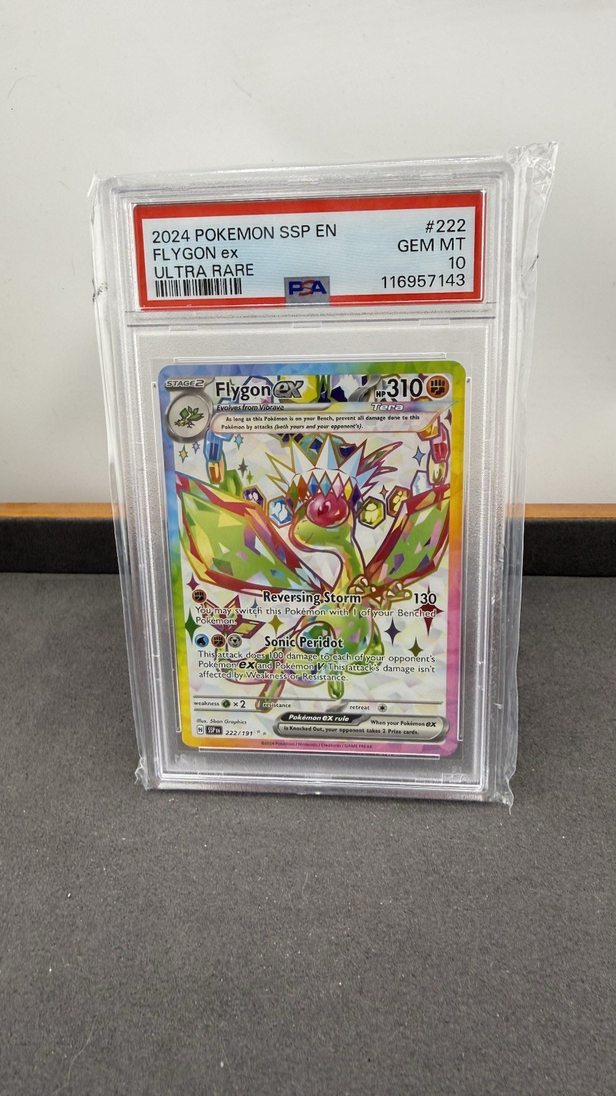 Flygon ex 222/191 Surging Sparks Ultra Rare Pokemon PSA 10 Flygon ex 222/191 Surging Sparks Ultra Rare Pokemon PSA 10