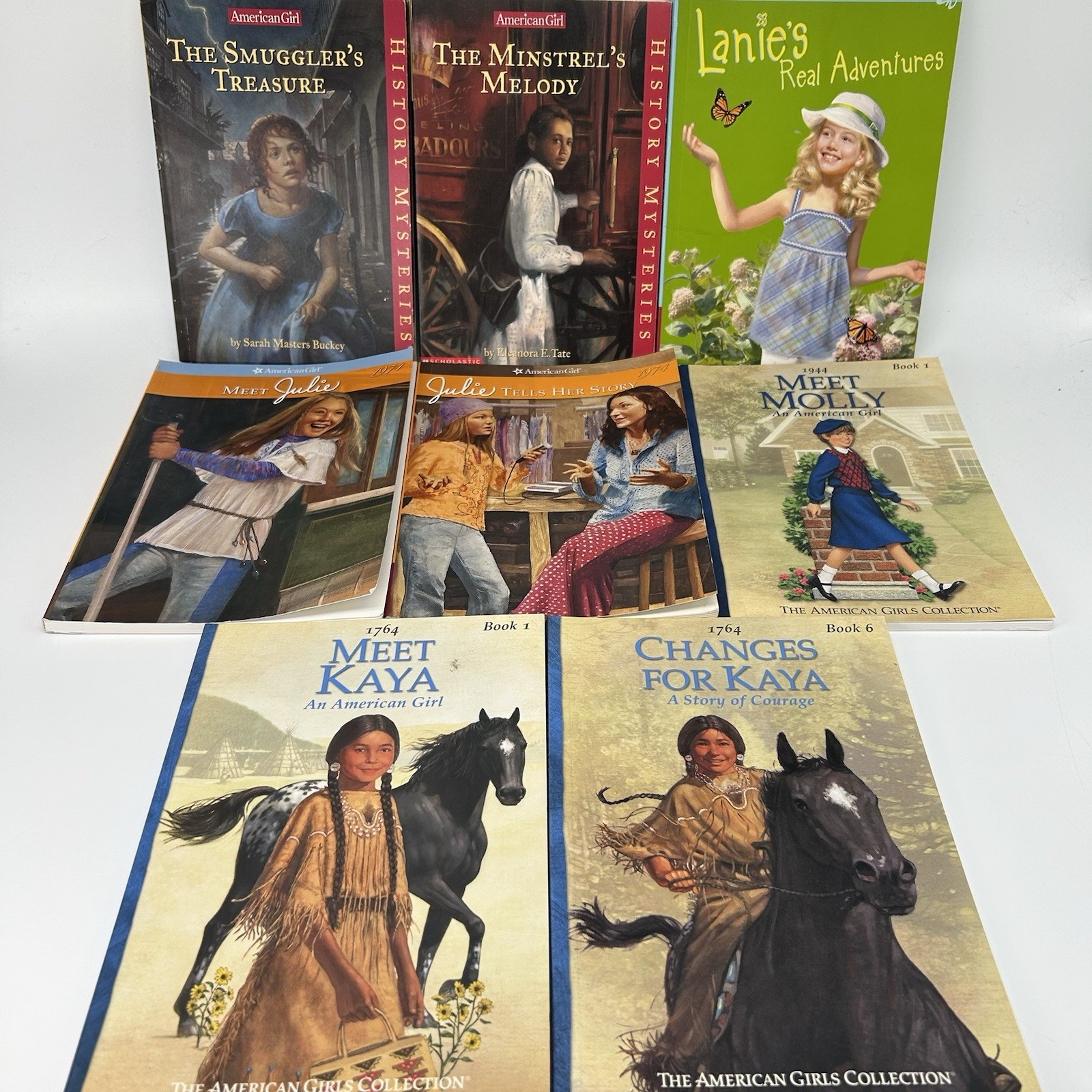American Girl Series Historical Chapter Books Variety Paperback Book Lot of 8